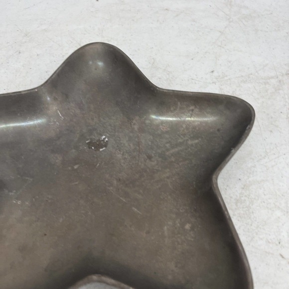 IHI Star Shaped Silver Metal Candy Tray Made In India 10" by 10" - Picture 6 of 10